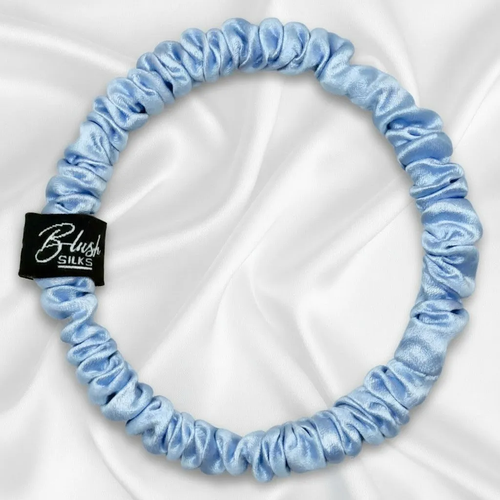 Claire Mini Mulberry Silk Scrunchie Set – Luxury Mini Silk Hair Ties | Blush Silks Canada sold by Blush Silks product image thumbnail 3