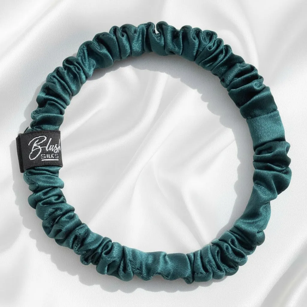 Hayleigh Mini Mulberry Silk Scrunchie Set – Luxury Mini Silk Hair Ties | Blush Silks Canada sold by Blush Silks product image thumbnail 3