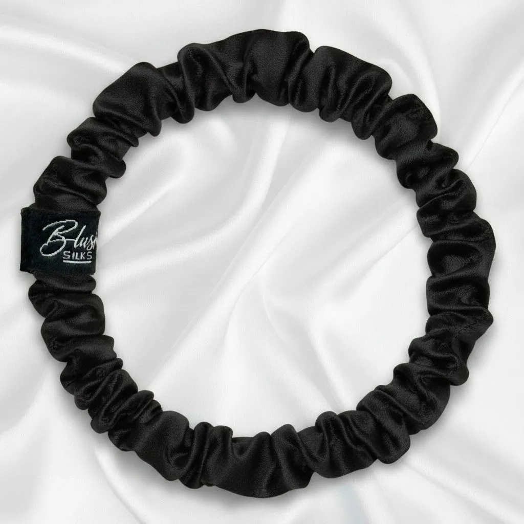 Cathy Mini Mulberry Silk Scrunchie Set – Luxury Mini Silk Hair Ties | Blush Silks Canada sold by Blush Silks product image thumbnail 4
