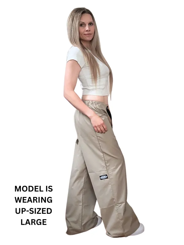 Adult Beige Wideleg Pants made by Modrobes