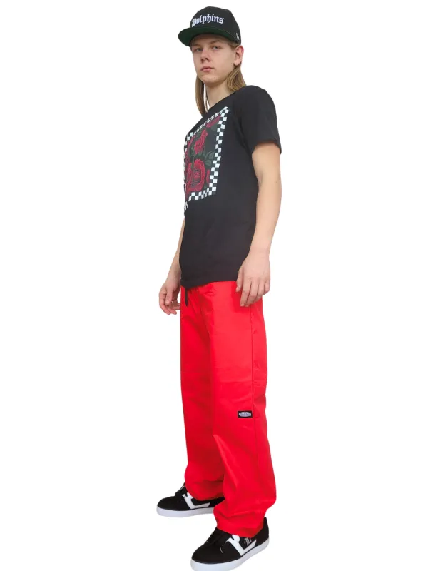 Adult Retro Red Original Lounge Pants made by Modrobes
