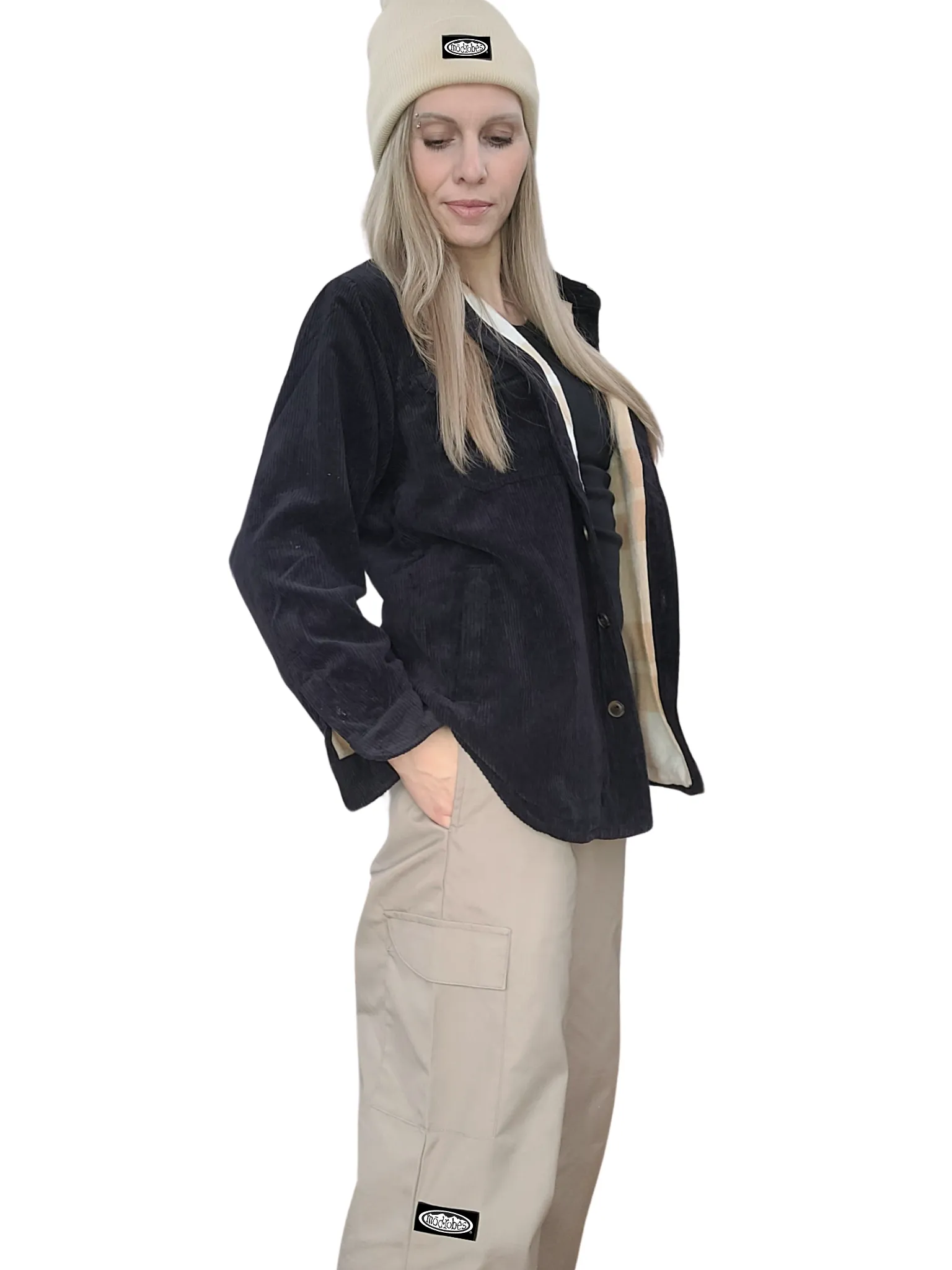 Adult Beige Cargo Pants sold by Modrobes product image thumbnail 2