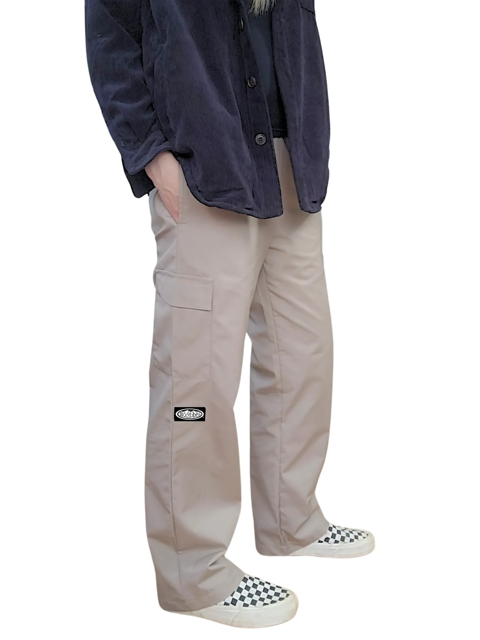 Adult Beige Cargo Pants sold by Modrobes product image thumbnail 3