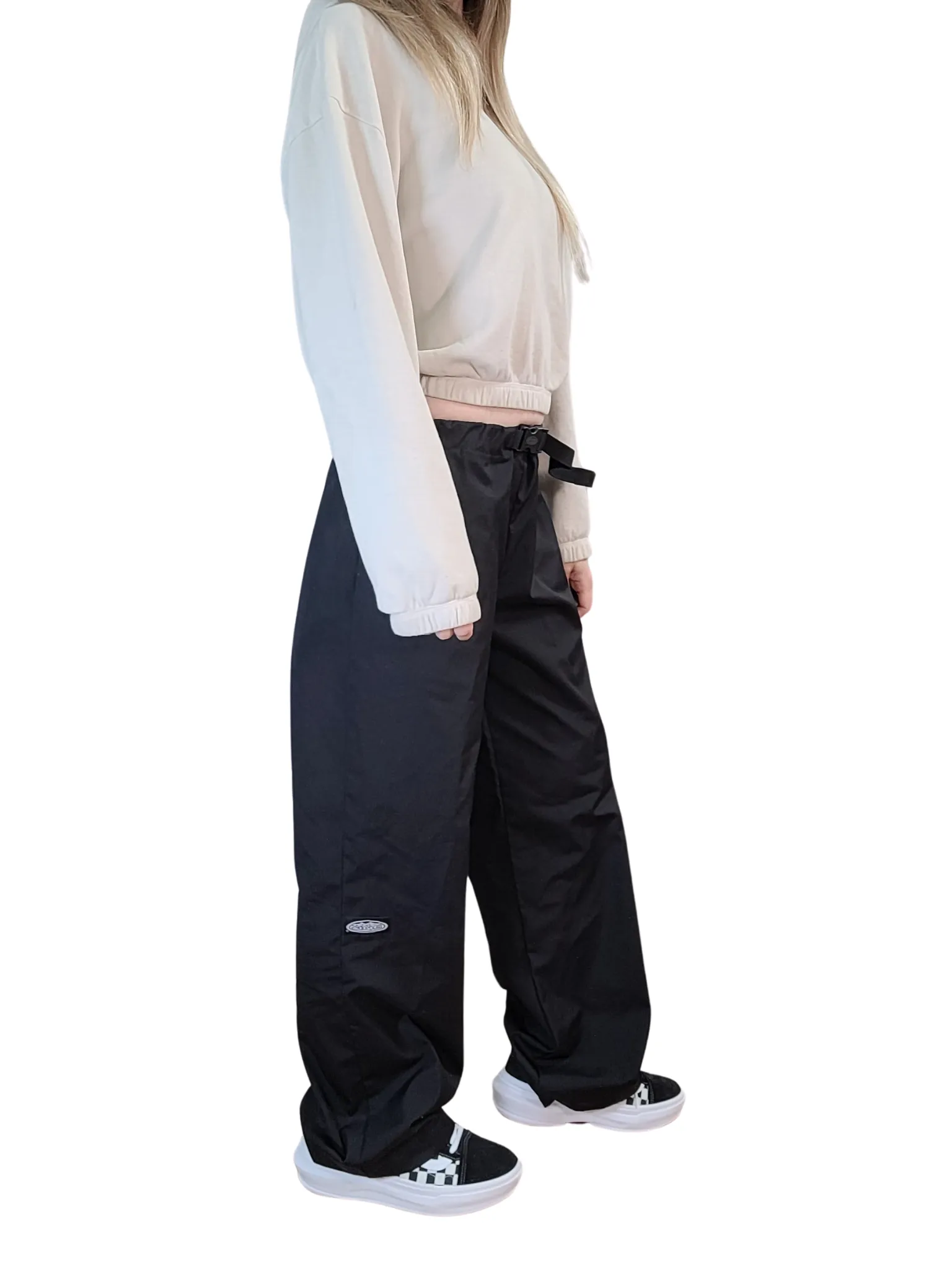Adult Black Wideleg Pants sold by Modrobes product image thumbnail 2