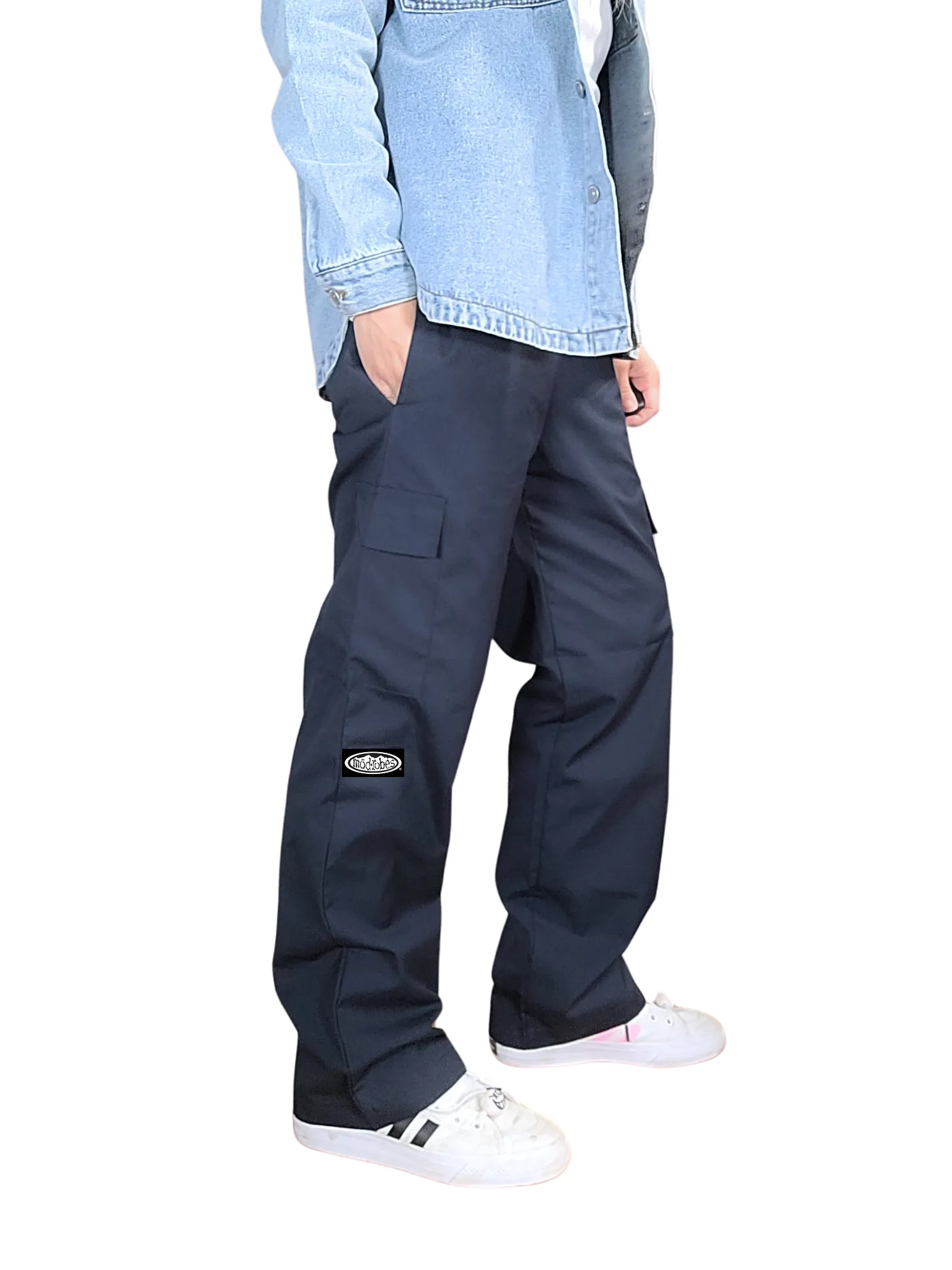 Adult Dark Navy Cargo Pants sold by Modrobes product image thumbnail 2