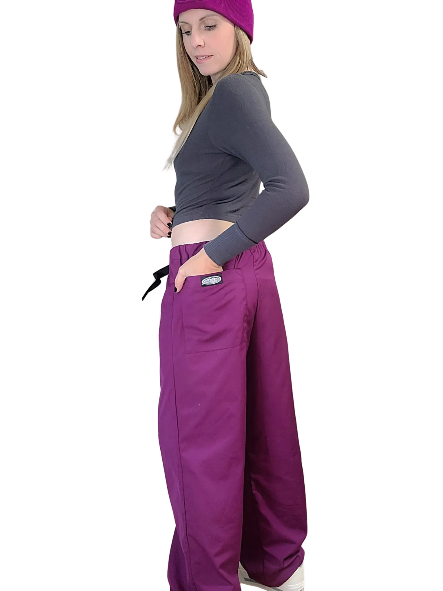 Adult Purple Wideleg Pants sold by Modrobes product image thumbnail 2