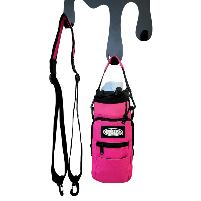Pink Water Bottle Bag made by Modrobes