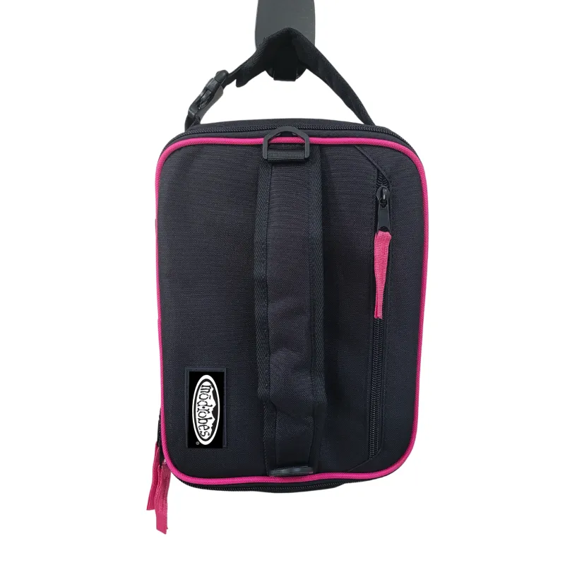 Black and Pink Snack Buddy Lunch Bag made by Modrobes