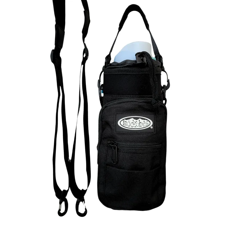 Black Water Bottle Bag made by Modrobes