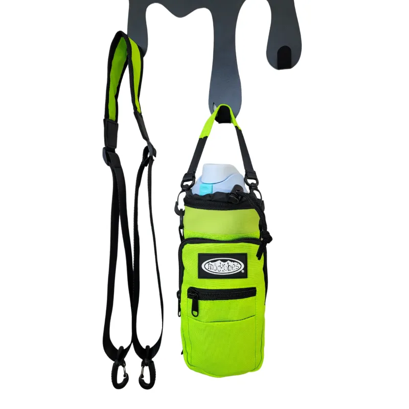 Green Water Bottle Bag made by Modrobes