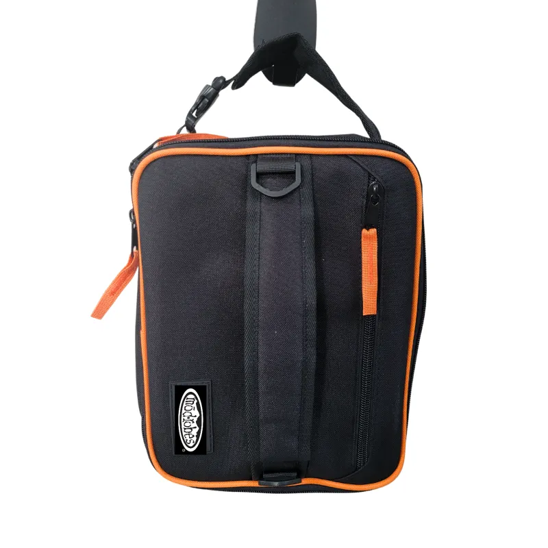 Black and Orange Snack Buddy Lunch Bag made by Modrobes