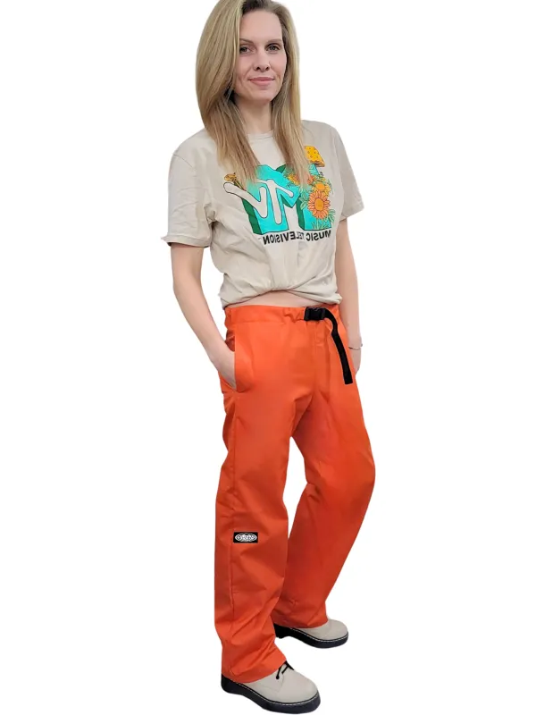 Adult Orange Original Lounge Pants + Side Pockets made by Modrobes