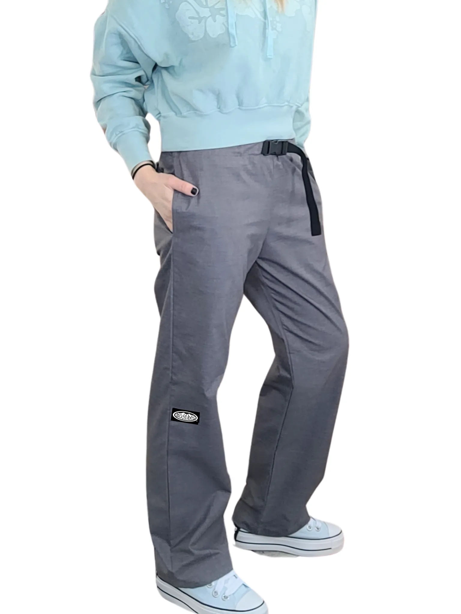 Adult Heather Grey Original Lounge Pants + Side Pockets sold by Modrobes product image thumbnail 3