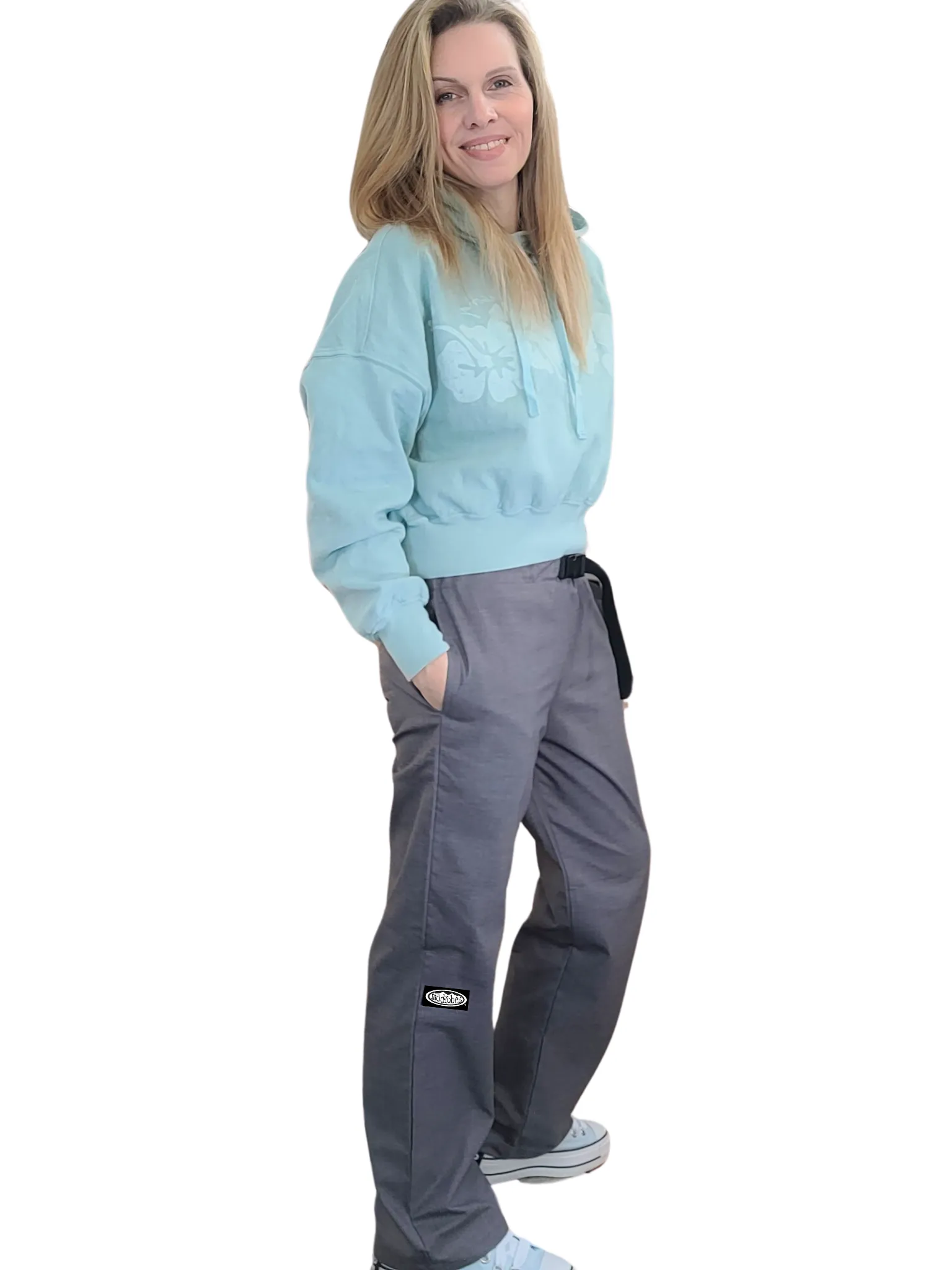 Adult Heather Grey Original Lounge Pants + Side Pockets sold by Modrobes product image thumbnail 2