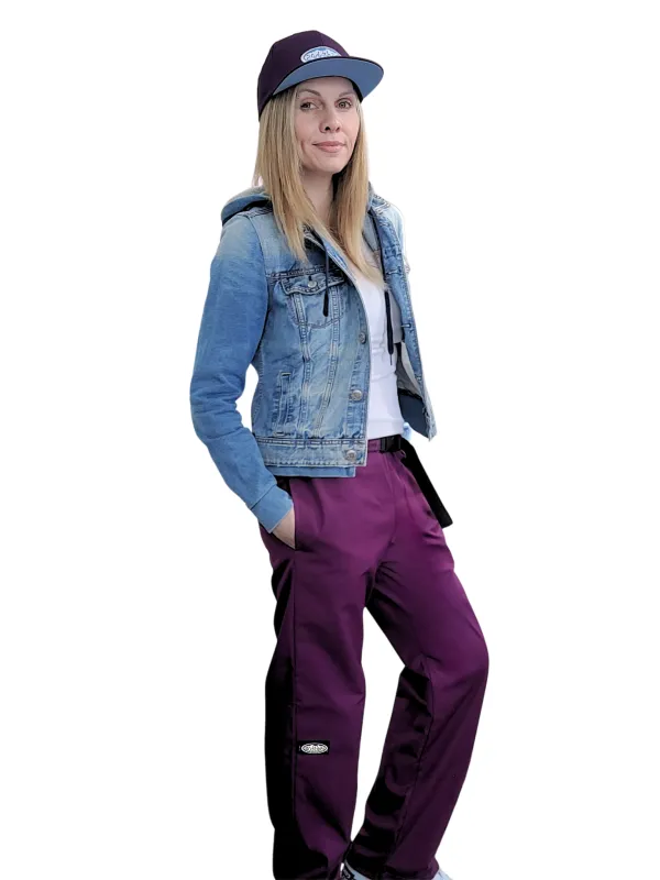 Adult Deep Purple Original Lounge Pants + Side Pockets made by Modrobes