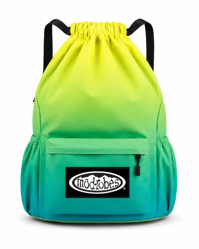 Green/Yellow Waterproof Backpack made by Modrobes