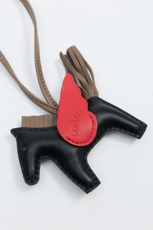 Pony Black/Red Keychain made by Lonza