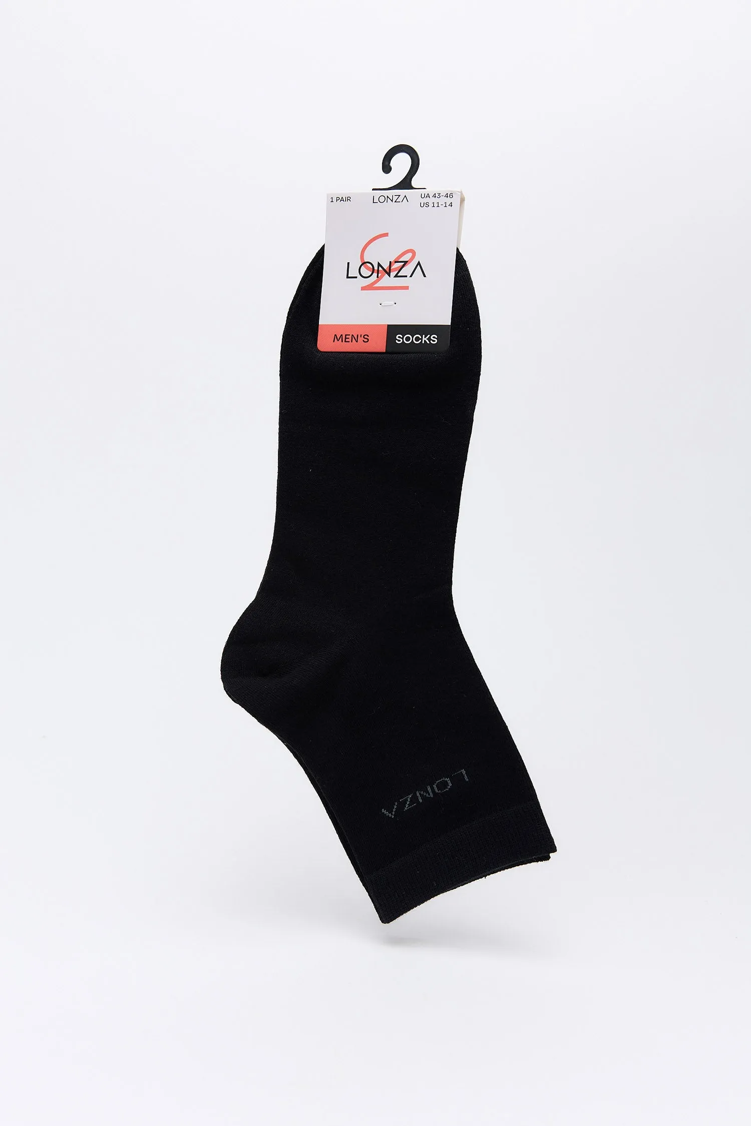 Noir Black Men Cotton Socks sold by Lonza