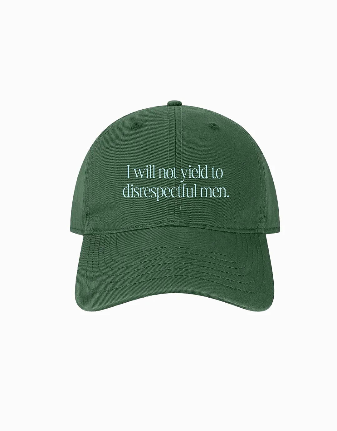 I Will Not Yield to Disrespectful Men Hat sold by Social Goods