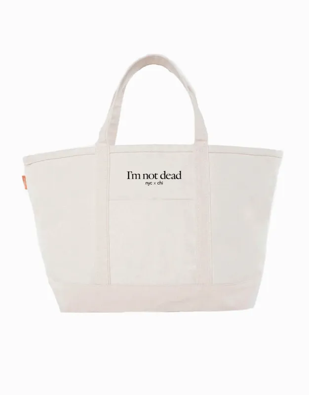 I'm Not Dead Large Boat Tote made by Social Goods
