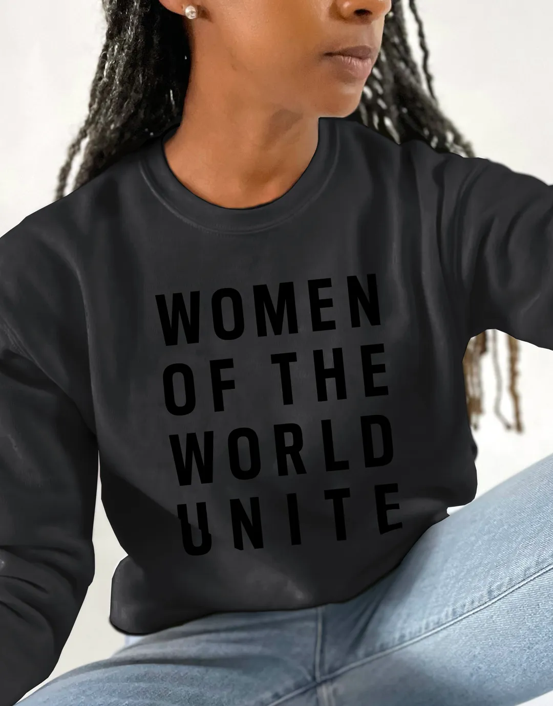 Women of the World Unite Sweatshirt sold by Social Goods product image thumbnail 2