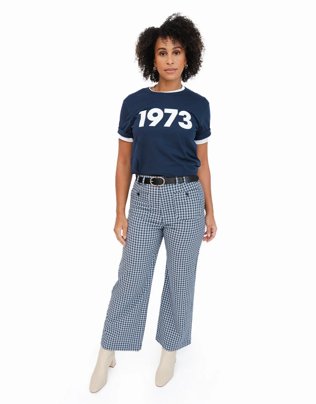 Classic 1973 Tee - Navy/White sold by Social Goods product image thumbnail 3
