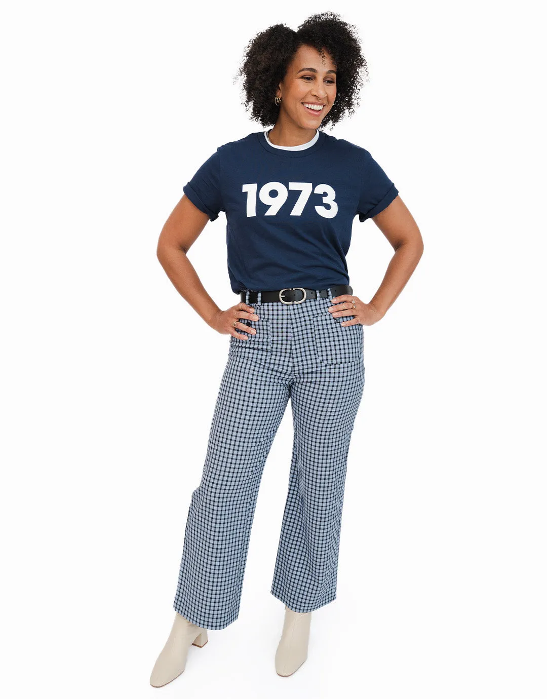 Classic 1973 Tee - Navy/White sold by Social Goods