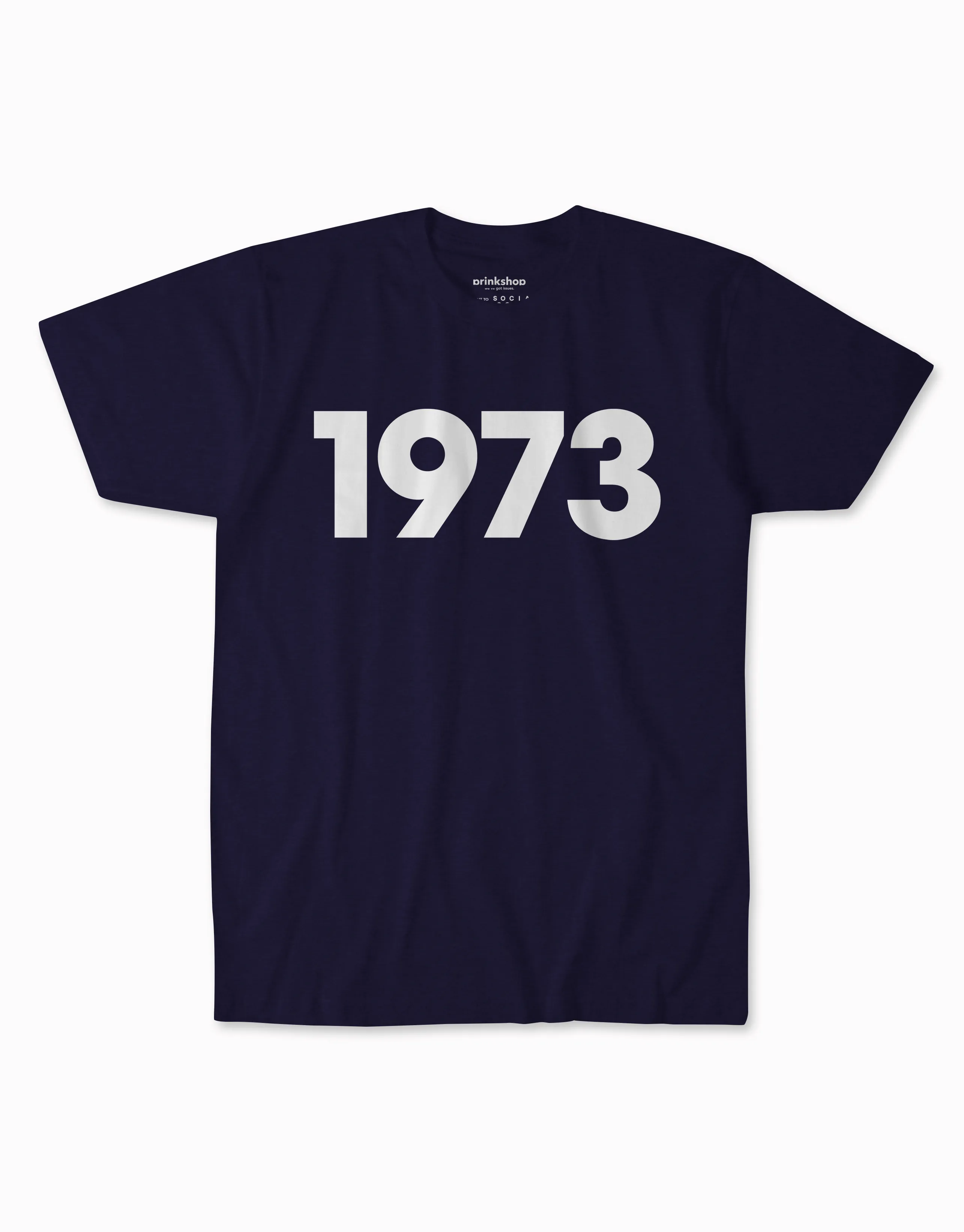 Classic 1973 Tee - Navy/White sold by Social Goods product image thumbnail 2