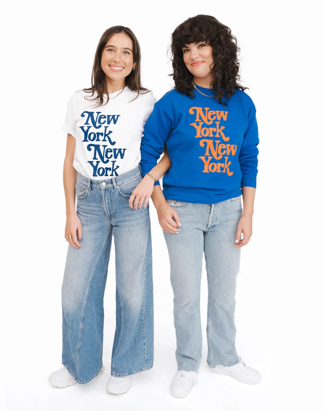 New York, New York Sweatshirt - Blue/Orange sold by Social Goods product image thumbnail 2