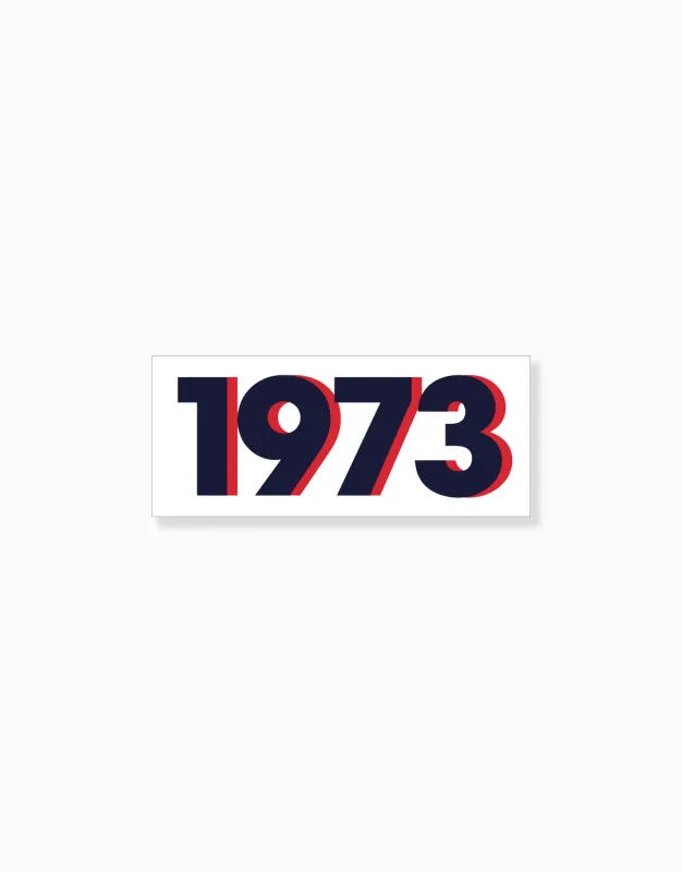 1973 Retro Sticker- White made by Social Goods