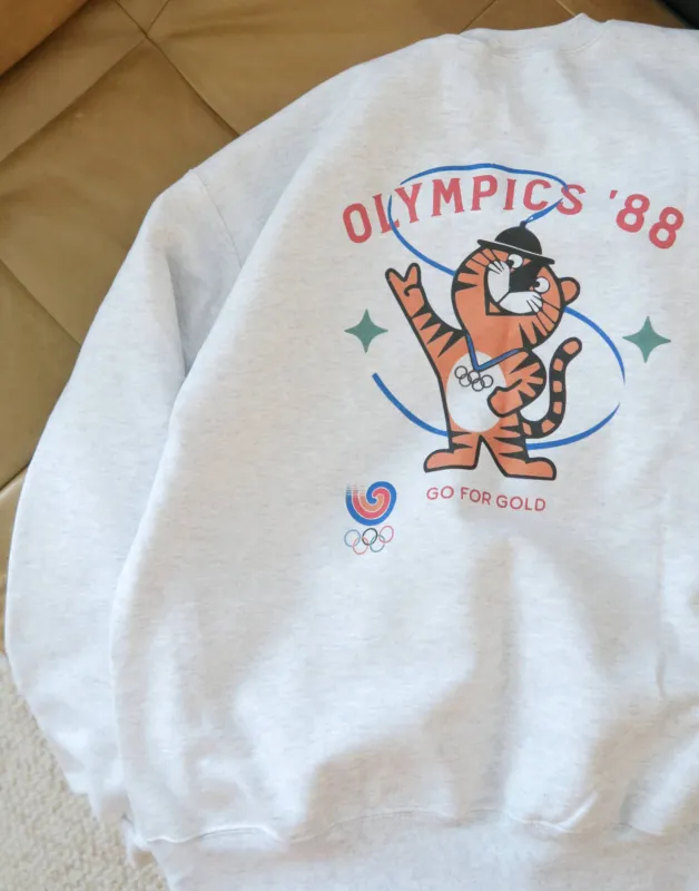 1988 Seoul Olympics Vintage Inspired Cotton Heavy Crew Sweatshirt made by Joseph + Sue