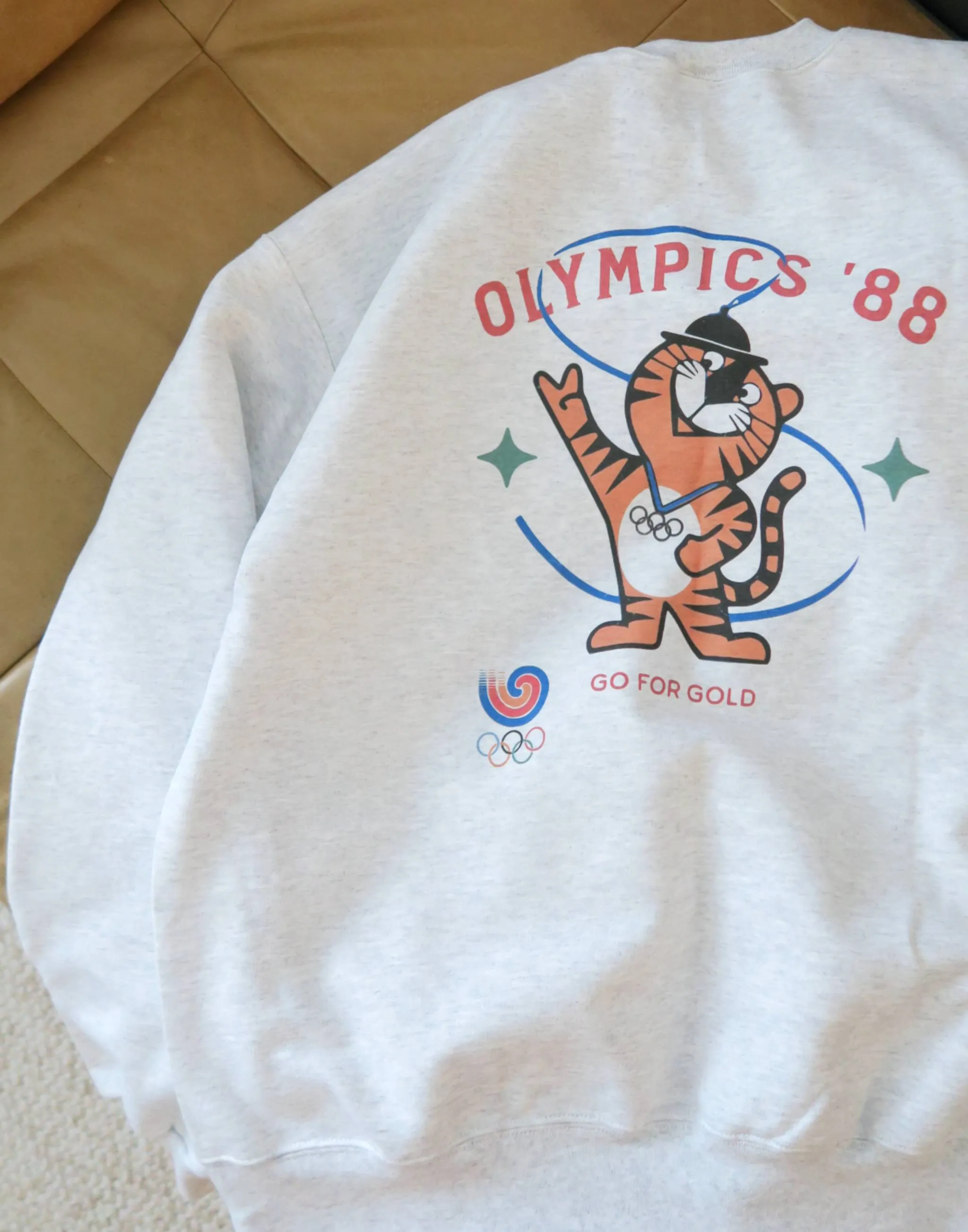 1988 Seoul Olympics Vintage Inspired Cotton Heavy Crew Sweatshirt sold by Joseph + Sue