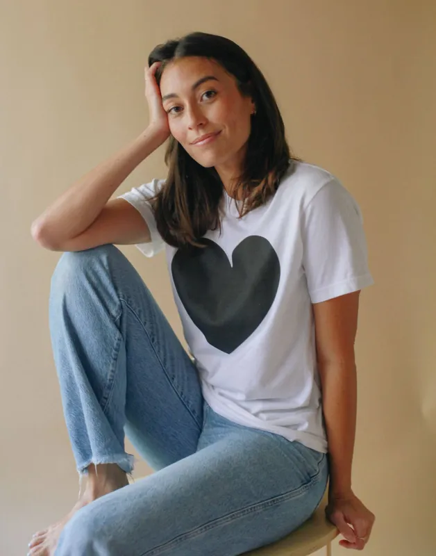 Big Hearted, Vintage Wash T-Shirt made by Joseph + Sue
