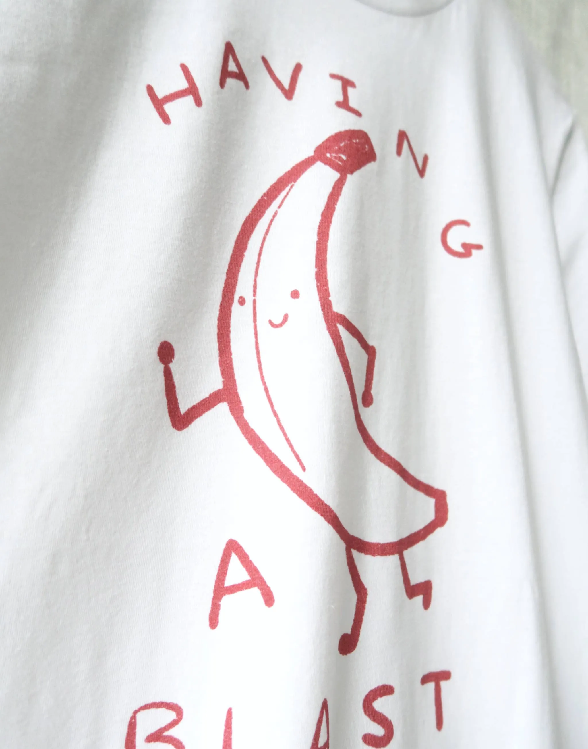 Sale- Bananas, Having a Blast T-Shirt, SMALL sold by Joseph + Sue product image thumbnail 3