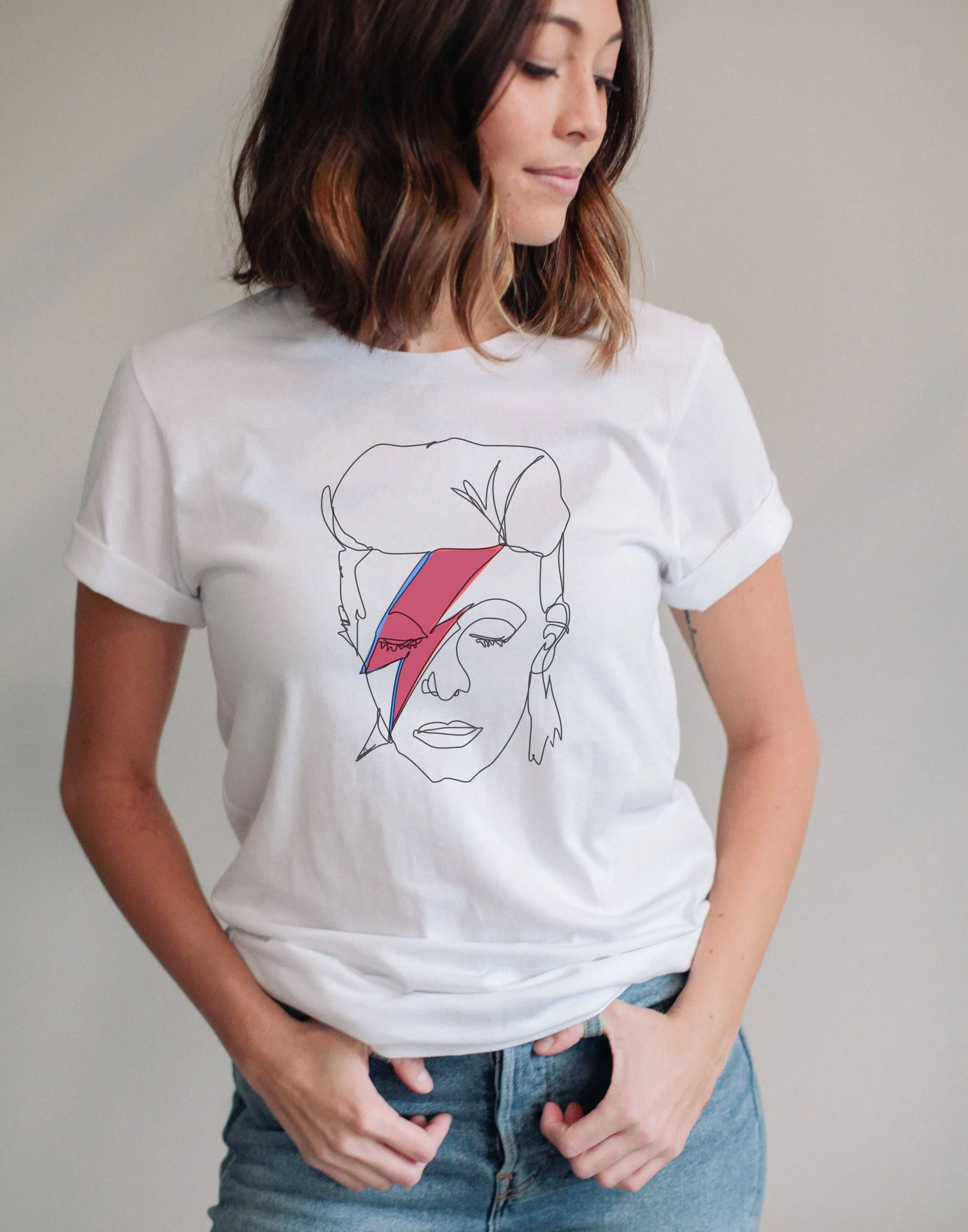 Sale- Aladdin Sane T-Shirt, X-LARGE sold by Joseph + Sue product image thumbnail 2
