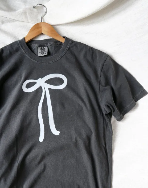 Sale- Big Bow, Vintage Wash T-Shirt, MEDIUM made by Joseph + Sue
