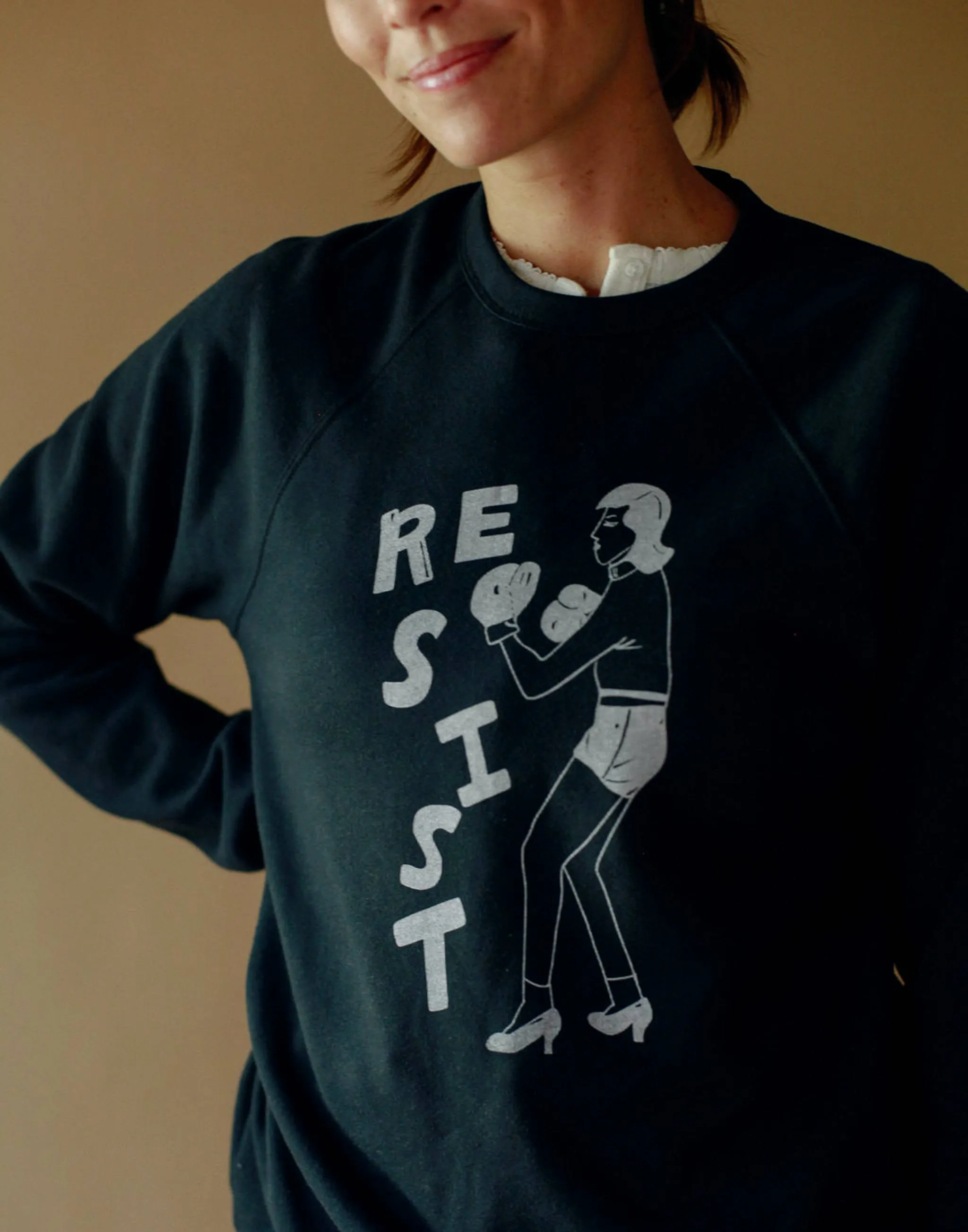 Resist Raglan Sleeve Sweater sold by Joseph + Sue product image thumbnail 2
