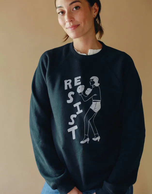 Resist Raglan Sleeve Sweater made by Joseph + Sue