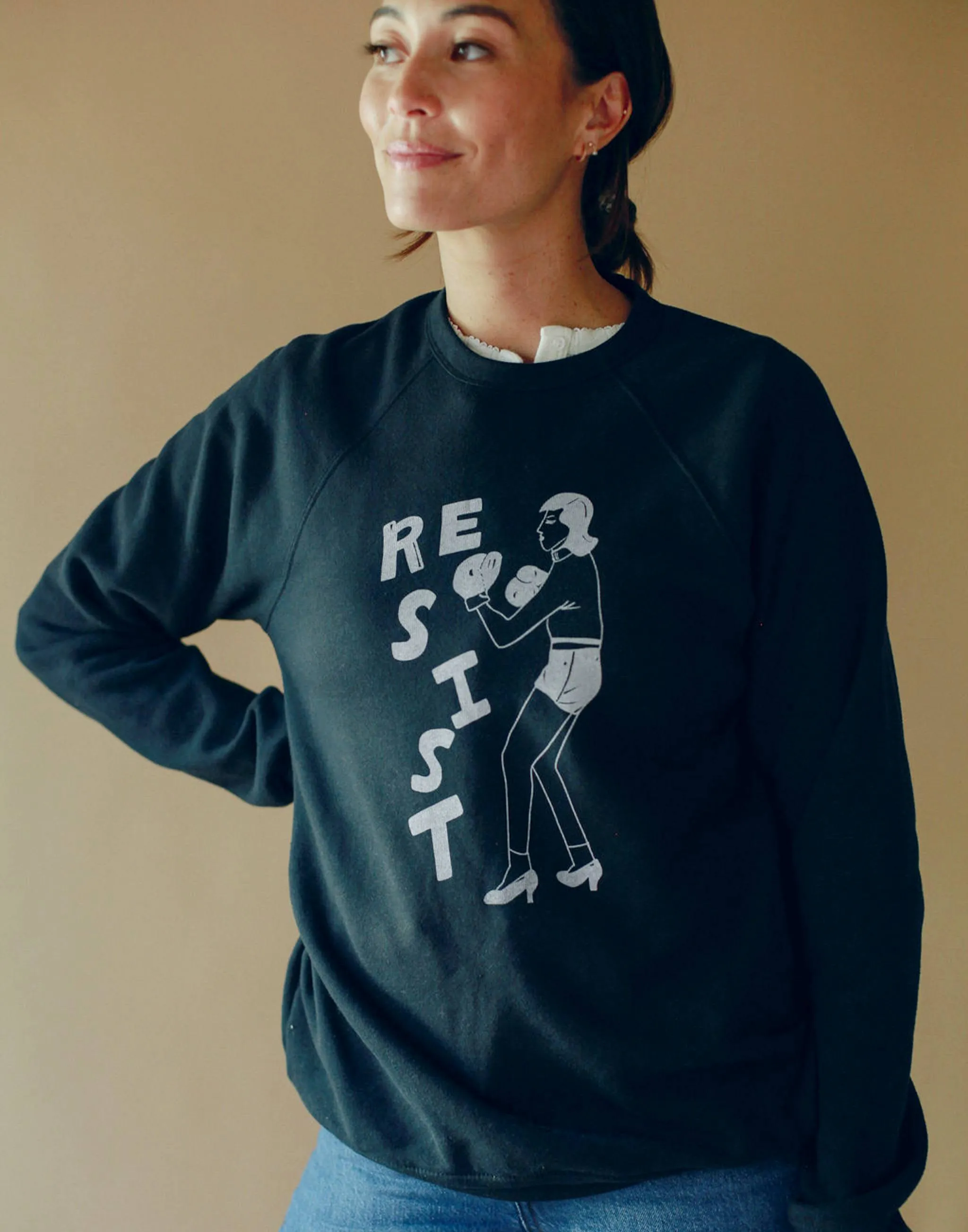 Resist Raglan Sleeve Sweater sold by Joseph + Sue product image thumbnail 3