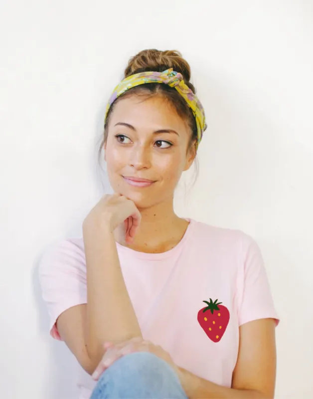 Strawberry Fields 'Pocket Print' T-Shirt made by Joseph + Sue