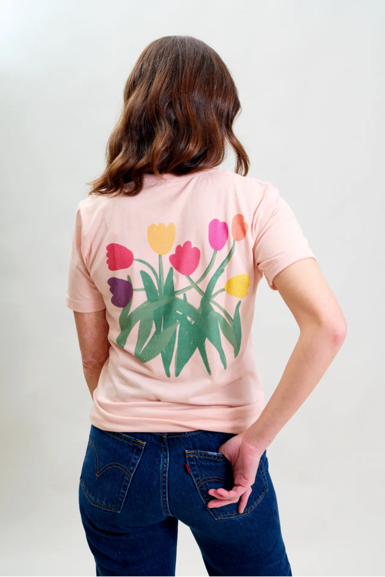 Tulips Tee, Vintage Wash T-Shirt sold by Joseph + Sue product image thumbnail 4