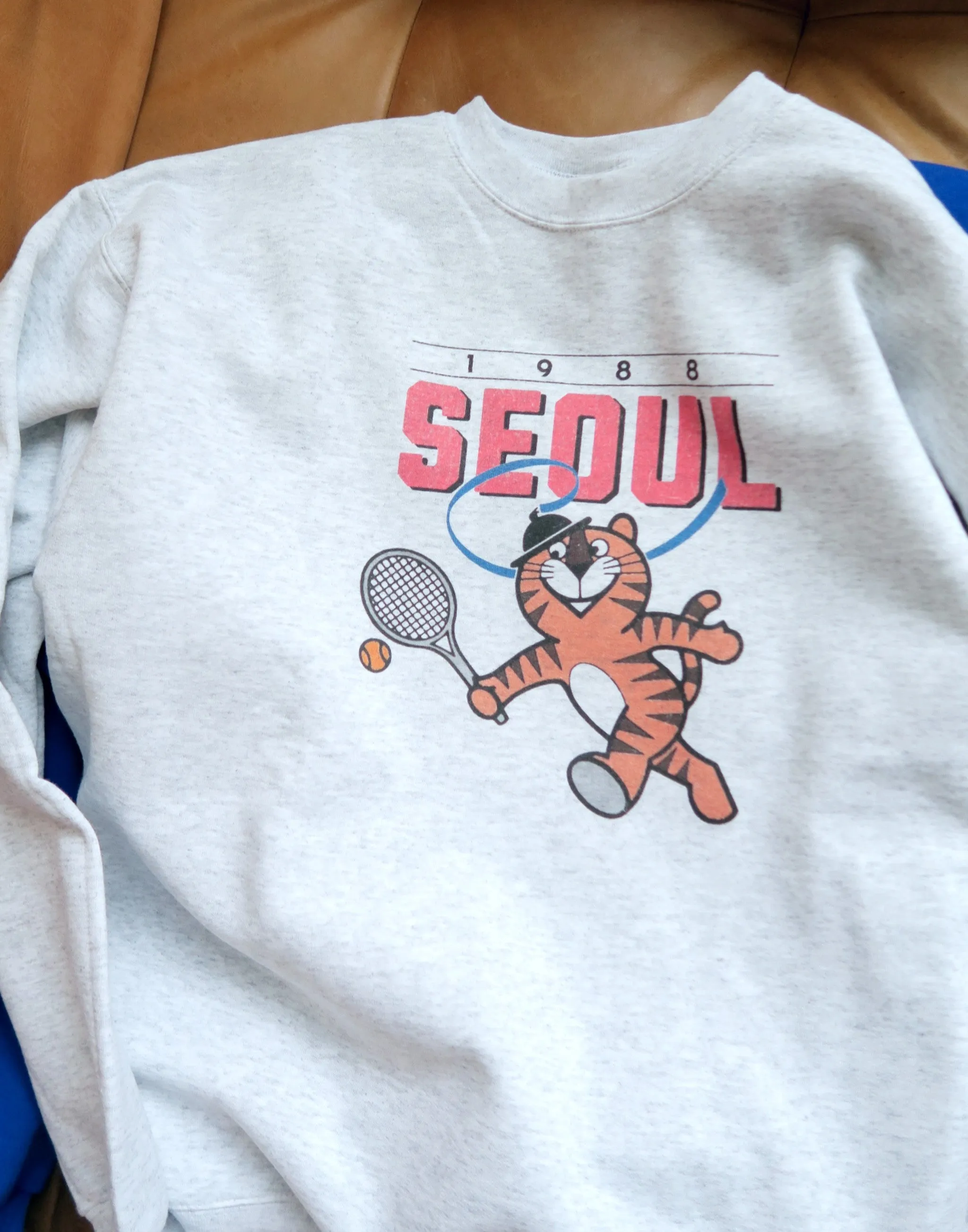 1988 Seoul Hodori Loves Tennis Light Sweatshirt sold by Joseph + Sue product image thumbnail 2