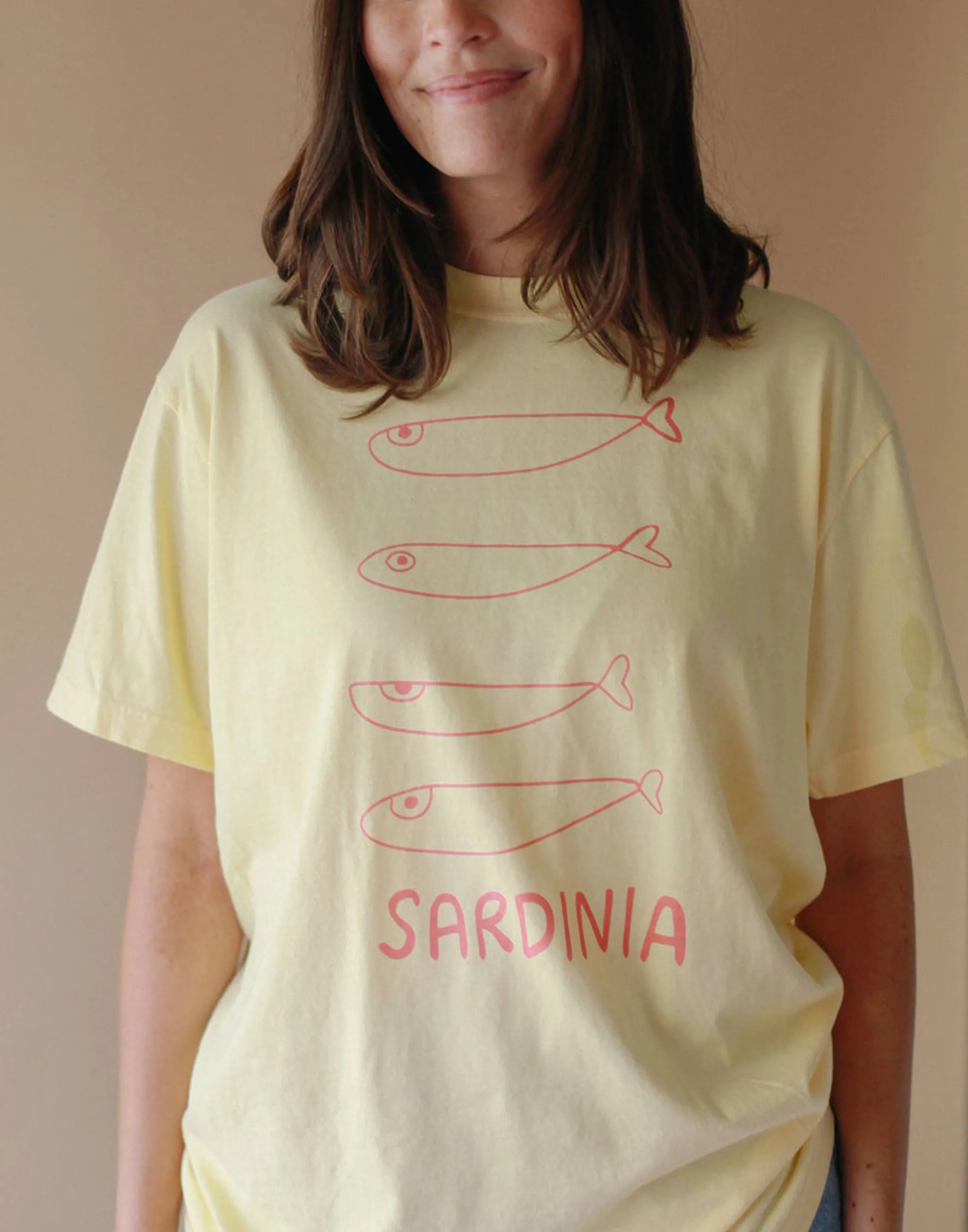 Sardines from Sardinia Vintage Washed T-Shirt sold by Joseph + Sue