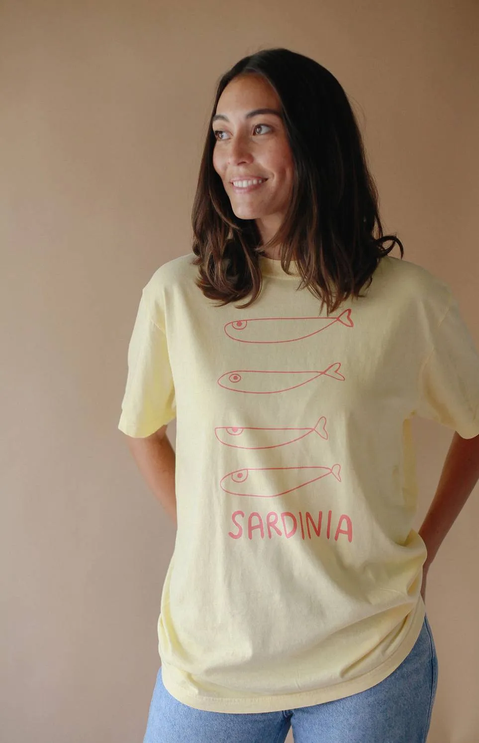 Sardines from Sardinia Vintage Washed T-Shirt sold by Joseph + Sue product image thumbnail 2