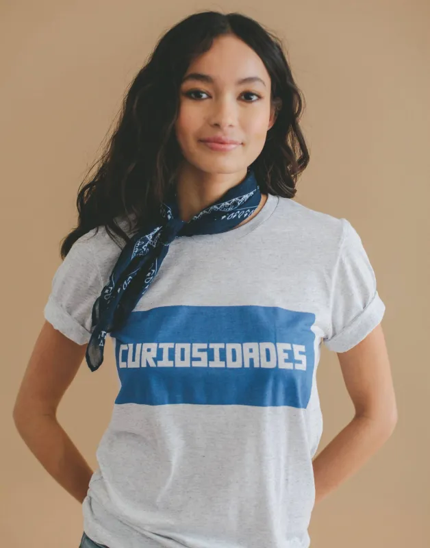 Curious Dave in Guatemala T-Shirt, Blue Colorways made by Joseph + Sue