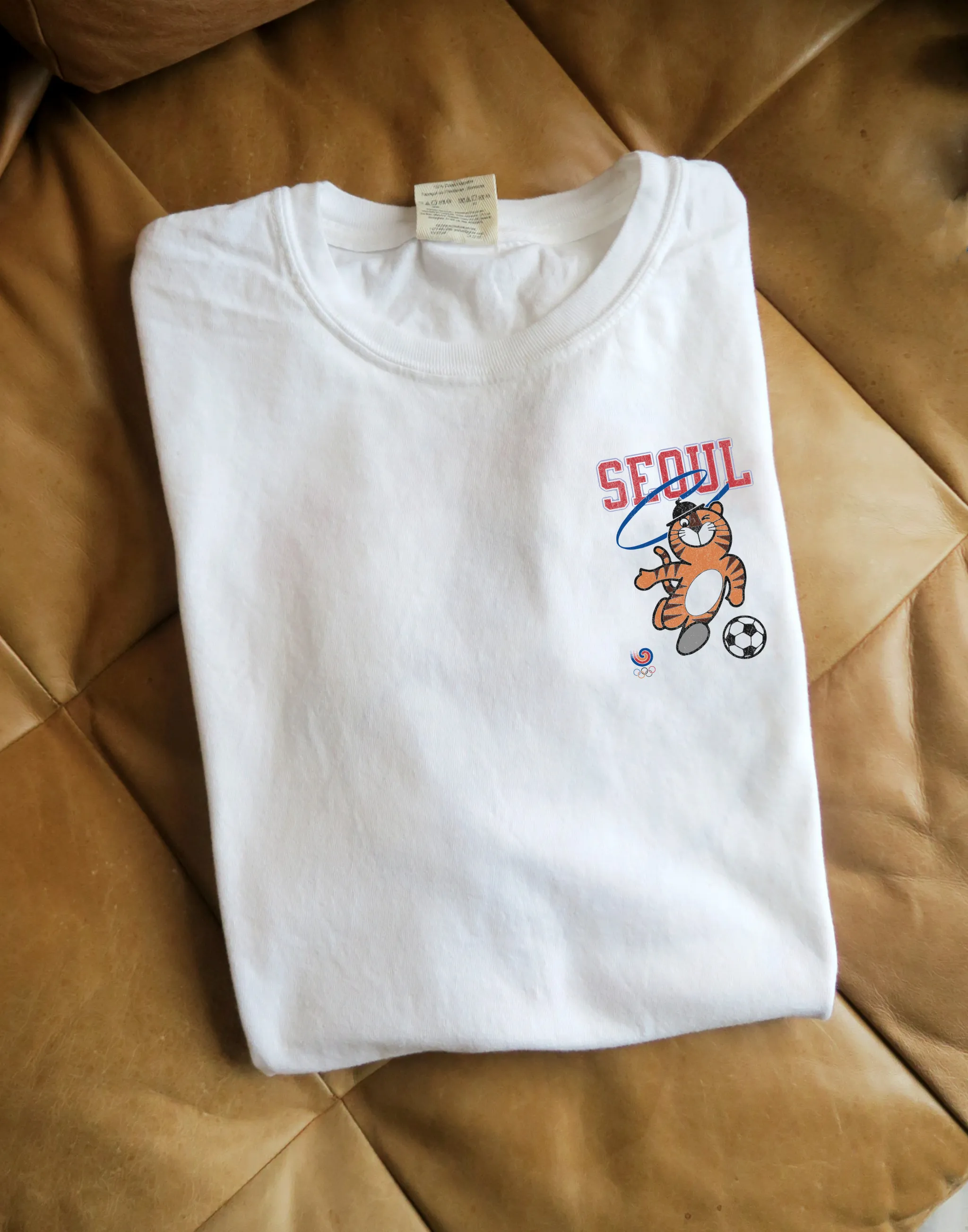 Hodori Loves Soccer, Vintage Wash T-Shirt sold by Joseph + Sue