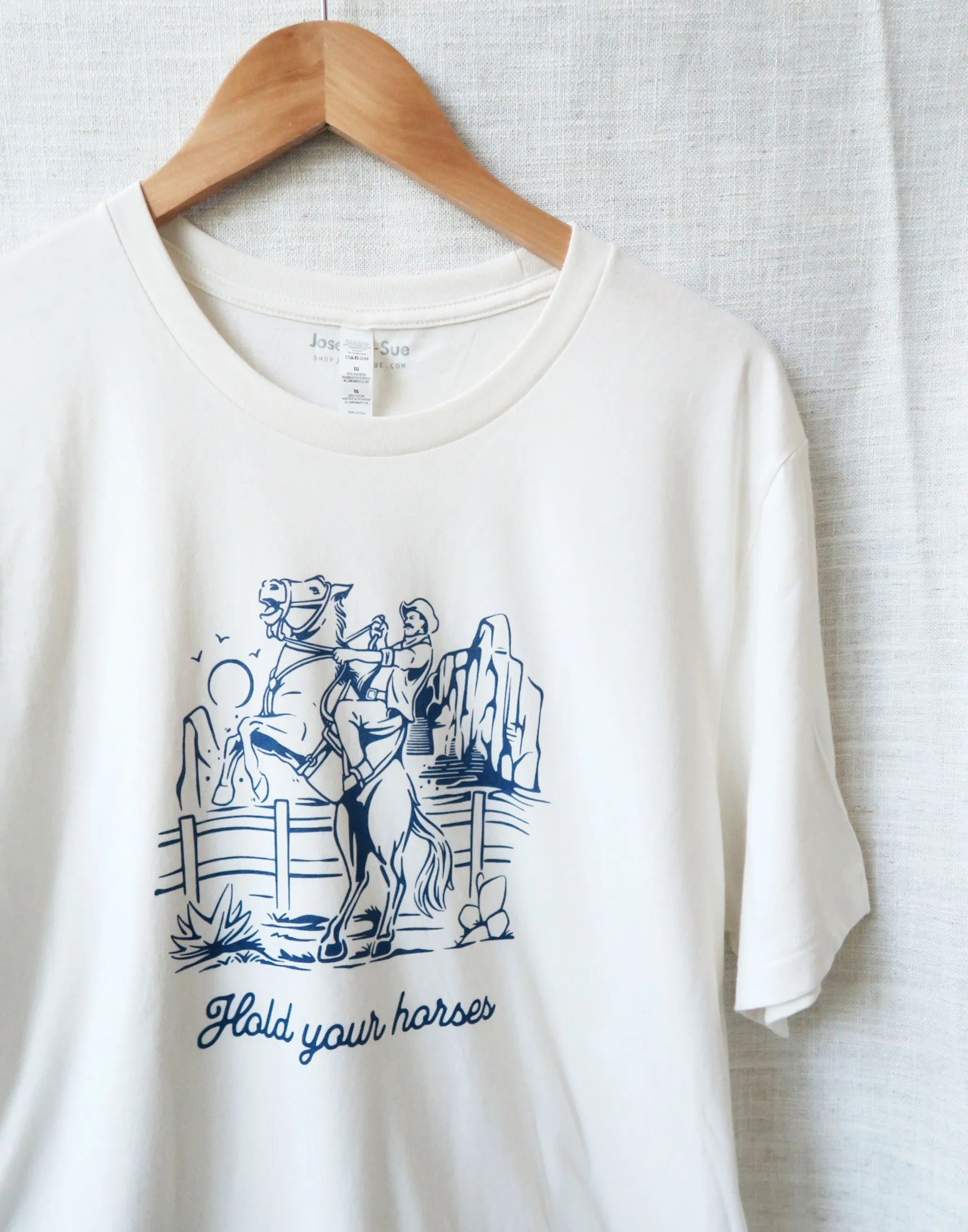 Hold Your Horses! T-Shirt sold by Joseph + Sue product image thumbnail 3