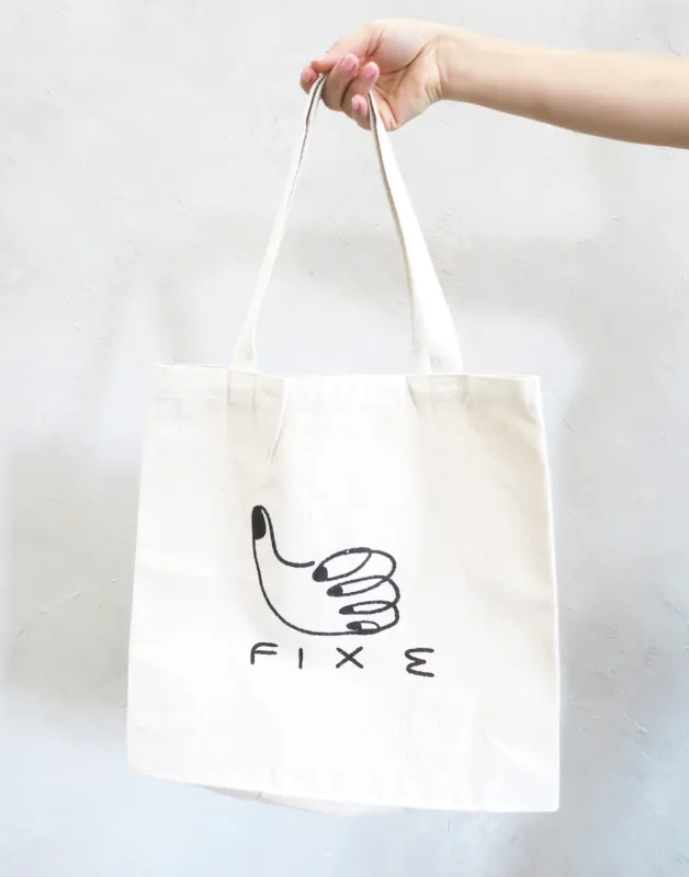 Fixe "Cool, Nice, Good" Tote Bag made by Joseph + Sue