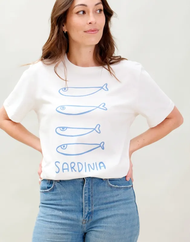 Sardines from Sardinia T-Shirt made by Joseph + Sue