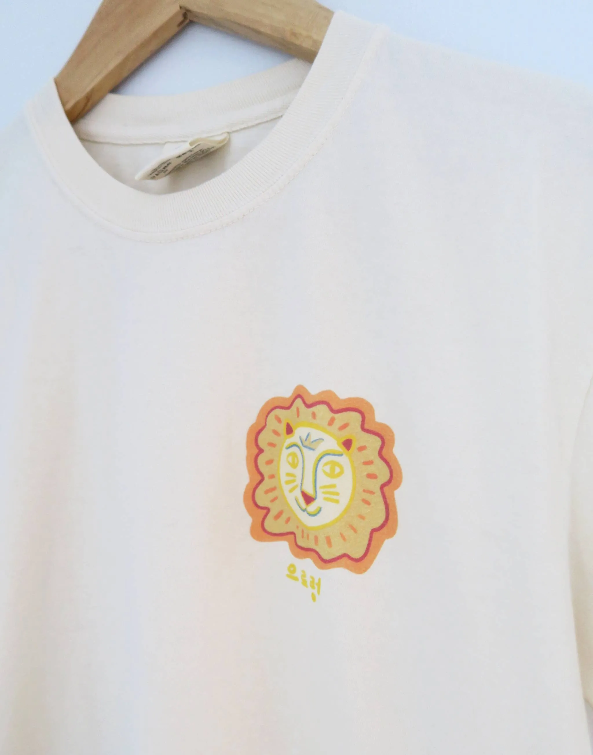 Lion Pocket Print Tee, Vintage Wash T-Shirt sold by Joseph + Sue product image thumbnail 3